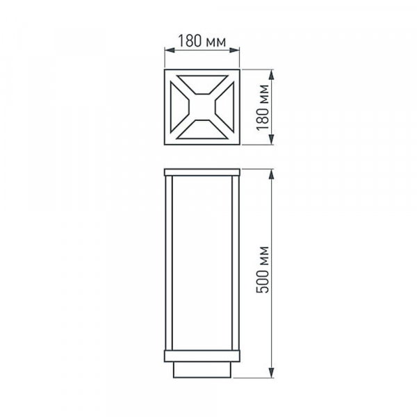 Уличный светильник Arlight LGD-Path-Cub-H500B-12W Warm White 021800