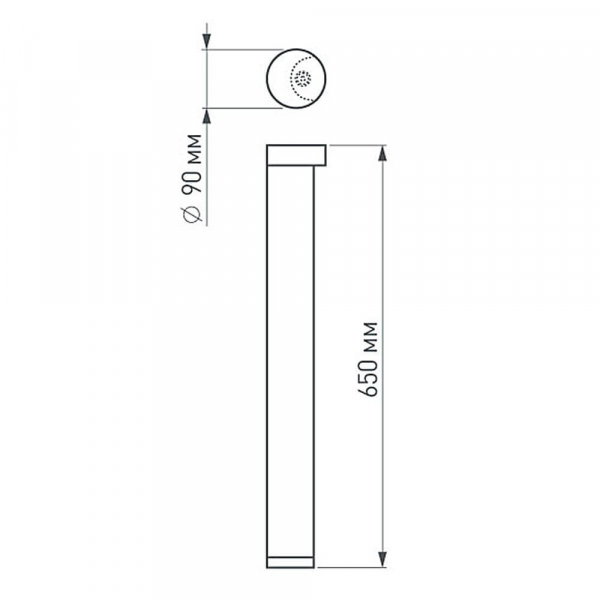 Уличный светильник Arlight LGD-Path-Round90-H650B-7W Warm White 020349