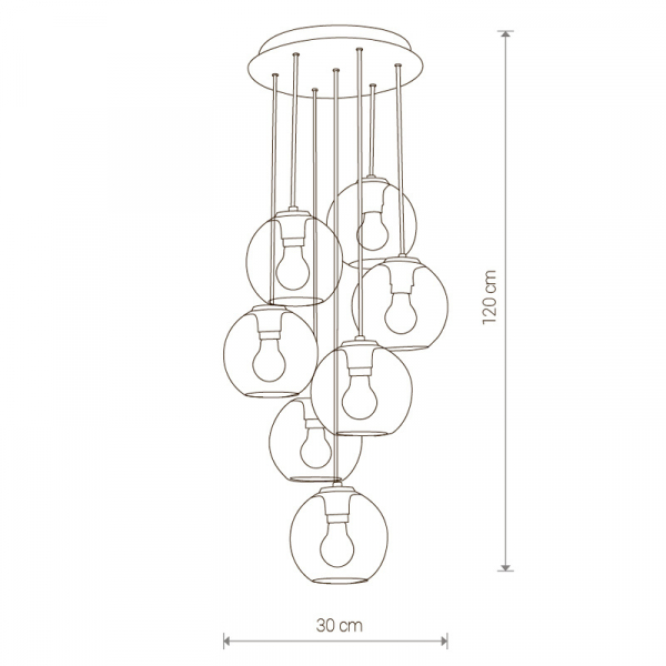 Подвесная люстра Nowodvorski Vetro 9131