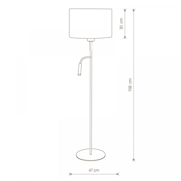 Торшер Nowodvorski Hotel Plus 9074