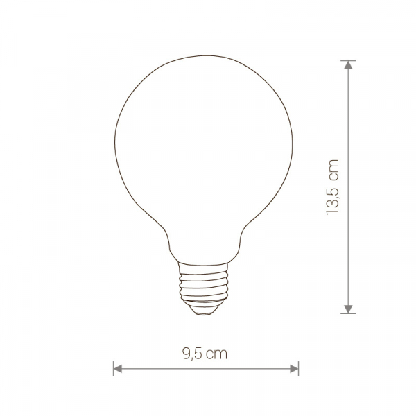 Лампа светодиодная Nowodvorski E27 8W 3000K матовая 9177