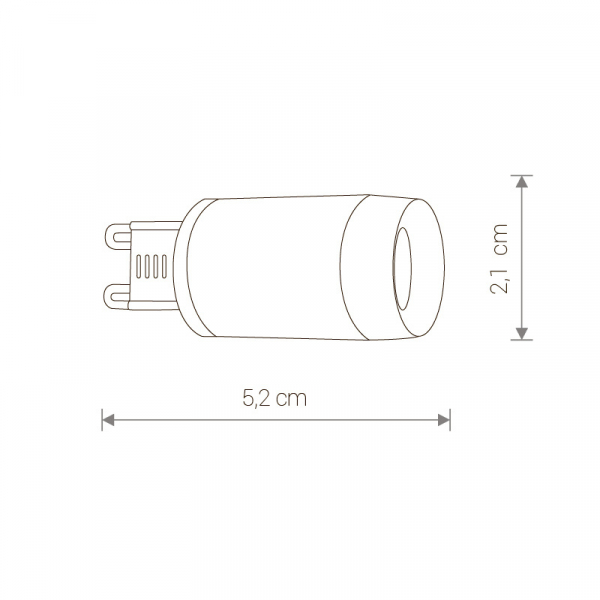 Лампа светодиодная Nowodvorski G9 3W 3000K прозрачная 9173