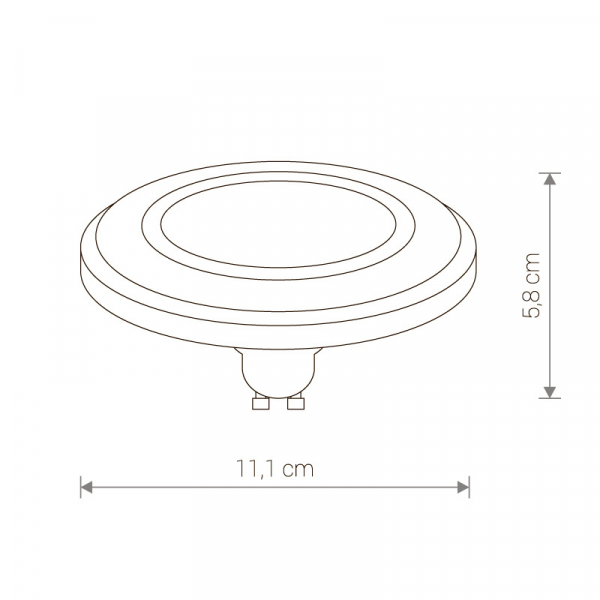 Лампа светодиодная Nowodvorski GU10 9W 3000K прозрачная 9345