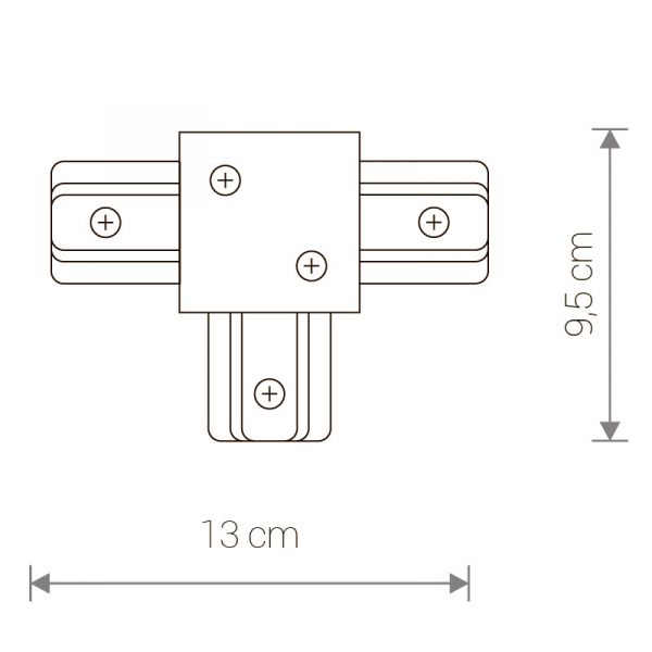 Коннектор T-образный Nowodvorski Profile Recessed 8835