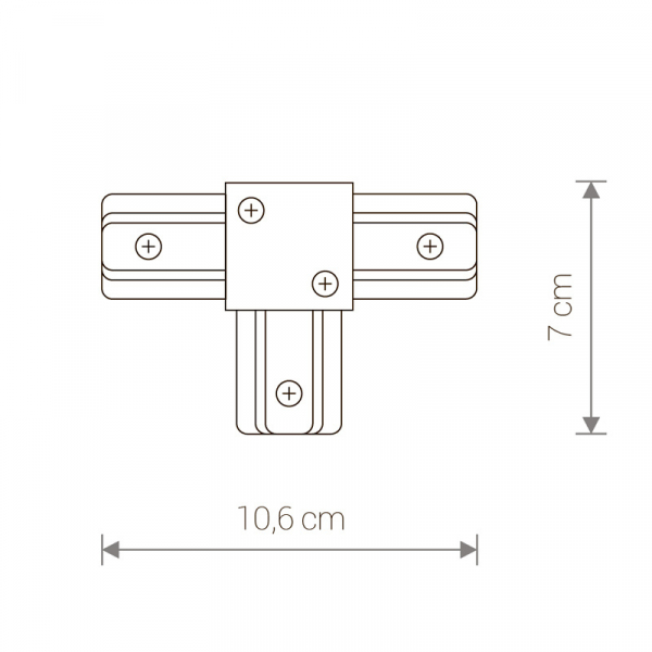 Коннектор T-образный Nowodvorski Profile 9187