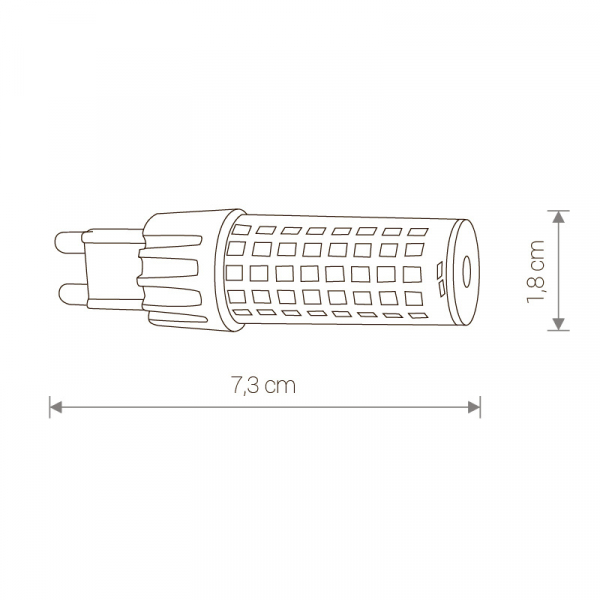 Лампа светодиодная Nowodvorski G9 7W 3000K прозрачная 9197