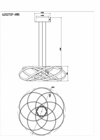 Arte Lamp A2527SP-6WH