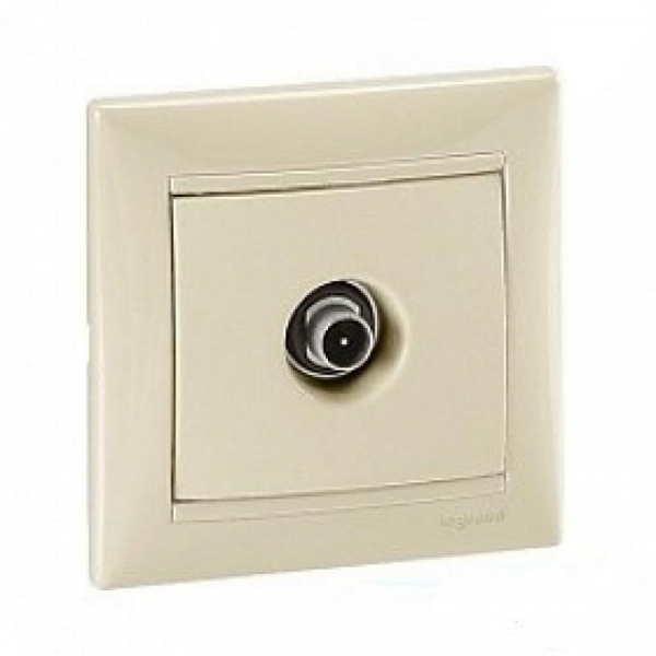 Розетка TV оконечная Legrand Valena слоновая кость 774330