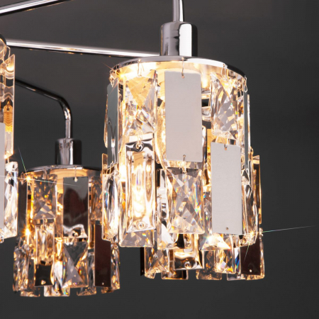 Eurosvet 10101/8 хром/прозрачный хрусталь Strotskis