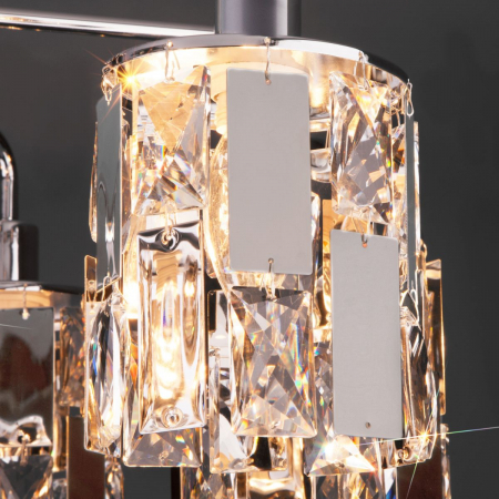 Eurosvet 10101/5 хром/прозрачный хрусталь Strotskis