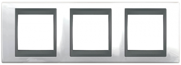 Рамка 3-постовая Schneider Electric Unica Top MGU66.006.292 Рамка 3-постовая Schneider Electric Unica Top MGU66.006.292