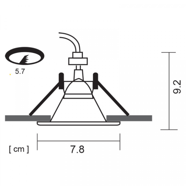 Встраиваемый светильник ARTE Lamp A6668PL-1WH