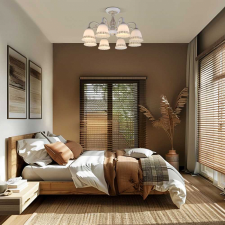 Eurosvet 60107/8 белый с золотом