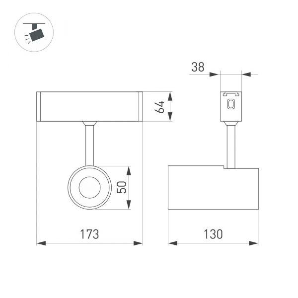 Накладной светильник Arlight 028940