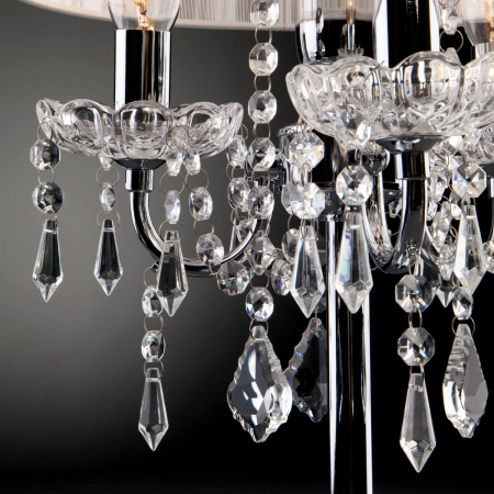 Eurosvet 2045/3T хром/белый настольная лампа