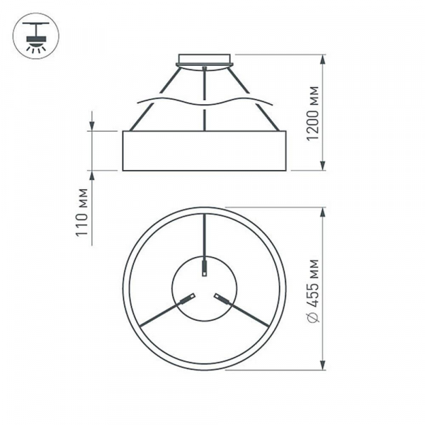 Подвесной светильник Arlight 022146(1)