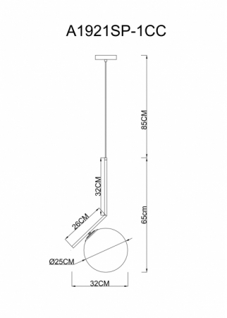 Arte Lamp A1921SP-1CC