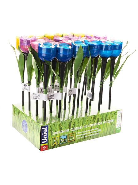 Светильник на солнечных батареях (UL-00004277) Uniel Promo USL-C-452/PT305 Yellow Tulip
