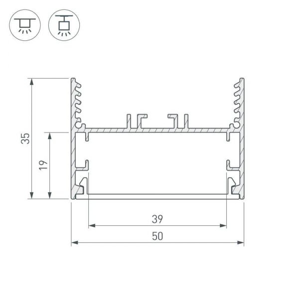 Профиль Arlight SL-LINE 029040
