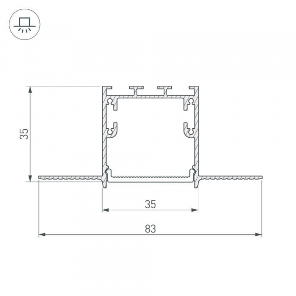 Профиль Arlight SL-LINIA 027158
