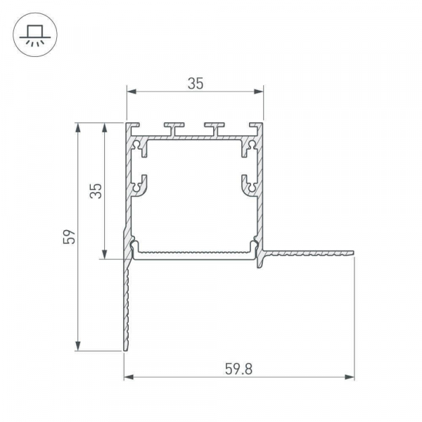 Профиль Arlight SL-LINIA 027159