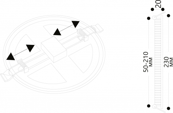 Встраиваемый светодиодный светильник Arte Lamp Mesura A7976PL-1WH