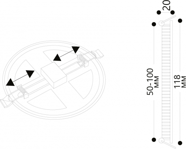 Накладной светильник ARTE Lamp A7973PL-1WH