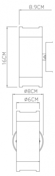 Светильник настенный ARTE Lamp A3503AL-2BK