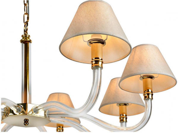 Подвесная люстра iLamp Amber YT2043-8 GD+Cear