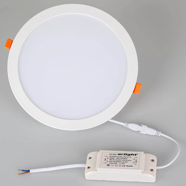 Встраиваемый светодиодный светильник Arlight DL-BL225-24W White 021442