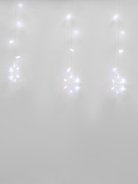 Светодиодная гирлянда (11129) Uniel занавес 220V белый ULD-E2706-100/DTA White IP20 SNOWFALL
