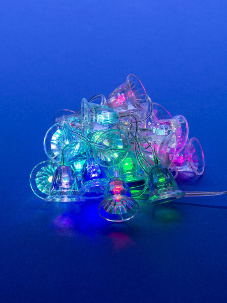 Светодиодная гирлянда (07919) Uniel Колокольчики 220V разноцветный ULD-S0280-020/DTA RGB IP20 BELLS