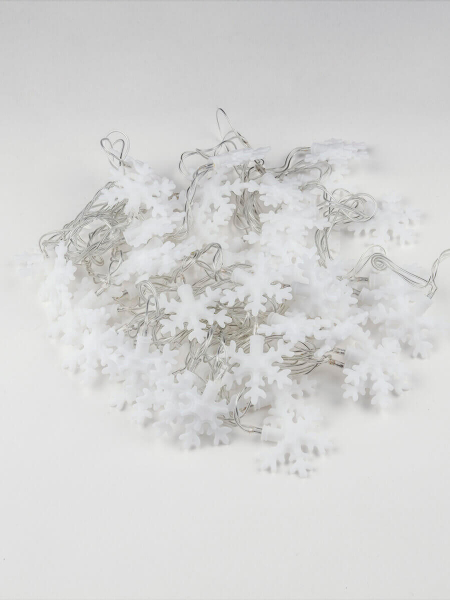 Светодиодная гирлянда (07936) Uniel Снежинки 220V разноцветный ULD-S0700-050/DTA MULTI IP20 SNOWFLAKES-3