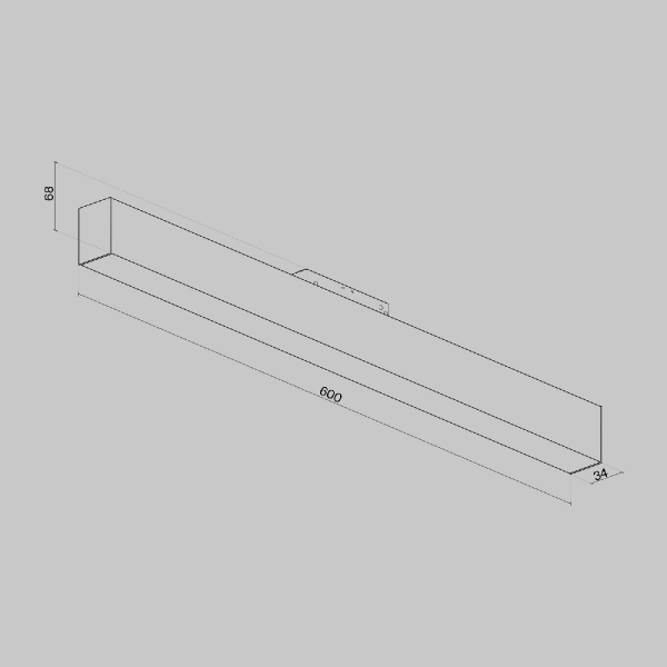 Трековый светильник Maytoni Track lamps TR012-2-20W4K-B