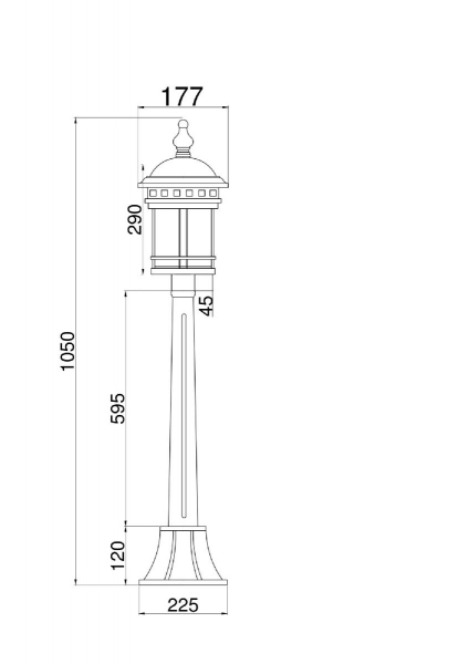 Ландшафтный светильник Maytoni Salamanca O031FL-01BR