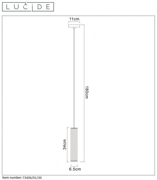 Подвесной светильник Lucide LIONEL 73406/01/30