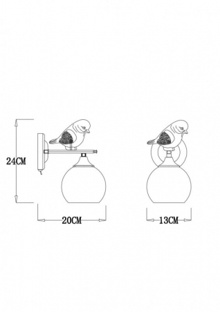 Arte Lamp A2150AP-1WG