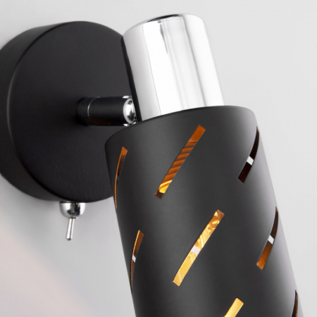 Eurosvet 20090/1 черный/хром