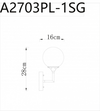 Arte Lamp A2703AP-1SG