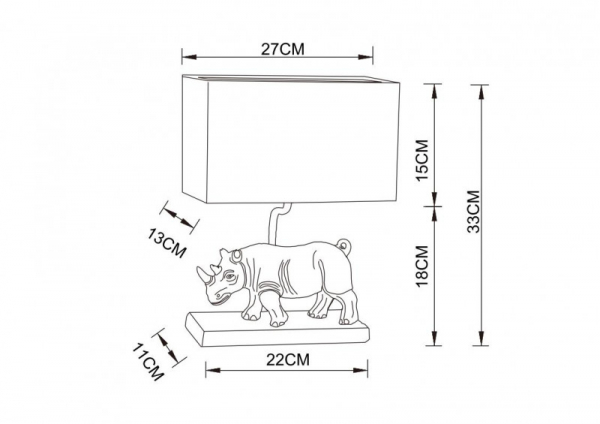 Настольная лампа ARTE Lamp A4376LT-1BS