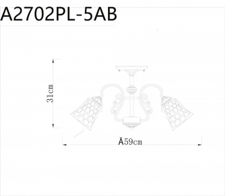 Arte Lamp A2702PL-5AB