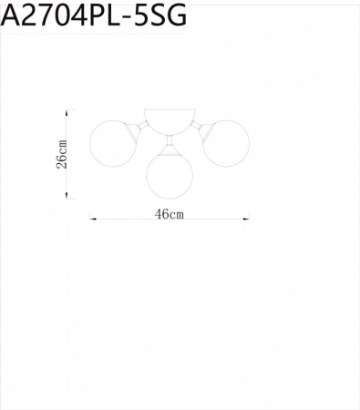 Arte Lamp A2704PL-5SG