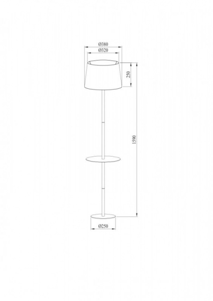 Торшер ARTE Lamp A2102PN-1WH