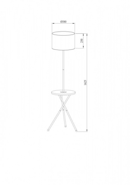 Торшер ARTE Lamp A2070PN-1BK