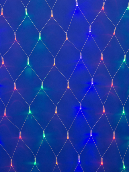 Светодиодная гирлянда Uniel сетка (09565) разноцветный ULD-N2520-240/DTA Multi IP20