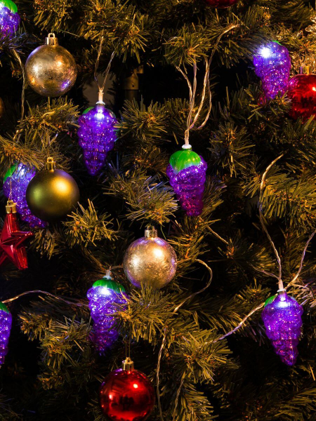 Светодиодная гирлянда Uniel Виноград (UL-00003392) белый ULD-S0400-010/STB/2AA White IP20 Grapes