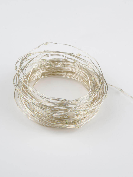 Светодиодная гирлянда Uniel Роса (UL-00007186) белый ULD-S1000-100/SCB/3AA White IP20 Dew