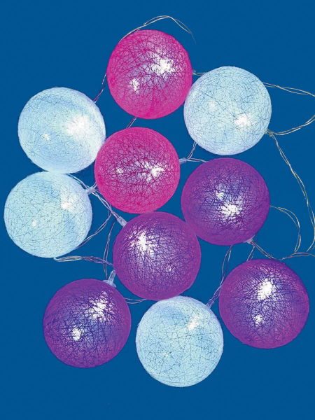 Светодиодная гирлянда Uniel Клубки (UL-00007341) белый ULD-S0200-010/STB/2AA White IP20 Tangles-1