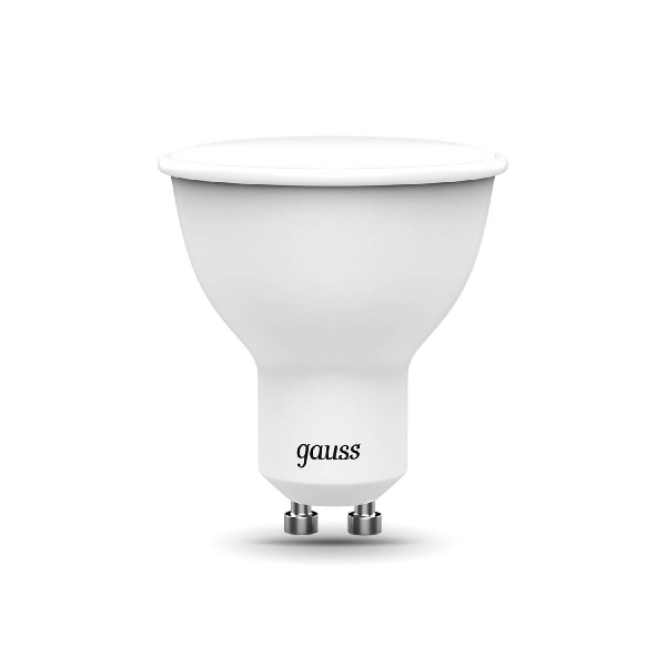 Лампа светодиодная диммируемая Gauss GU10 6W RGBW рефлектор матовый 101106406