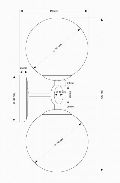 Бра Kutek Dimaro DIM-K-2(P)